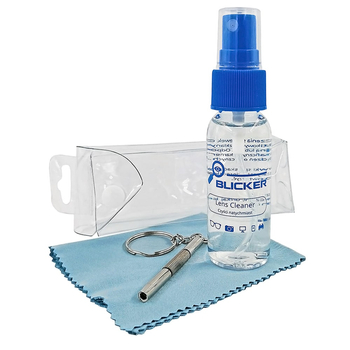 Zestaw akcesoriów do okularów płyn, ściereczka, śrubokręt