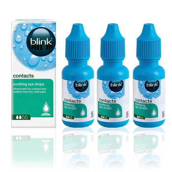 Blink Contacts 3x 10 ml - zestaw kropli do oczu